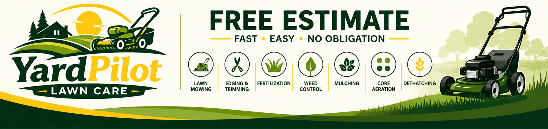 YardPilot Lawn Care estimates banner